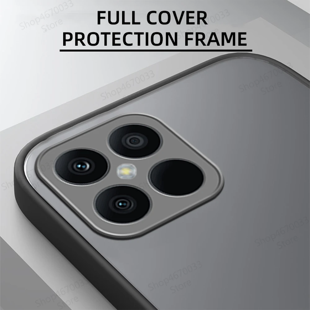 Shockproof Matte Armor Case with Lens Cover