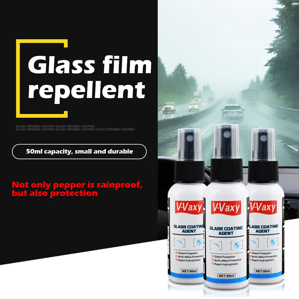 50ml Hydrophobic Coating Cleaner Waterproof Rainproof Anti-rain Car Hydrophobic Coating Agent Side Mirror Window Auto Accessries
