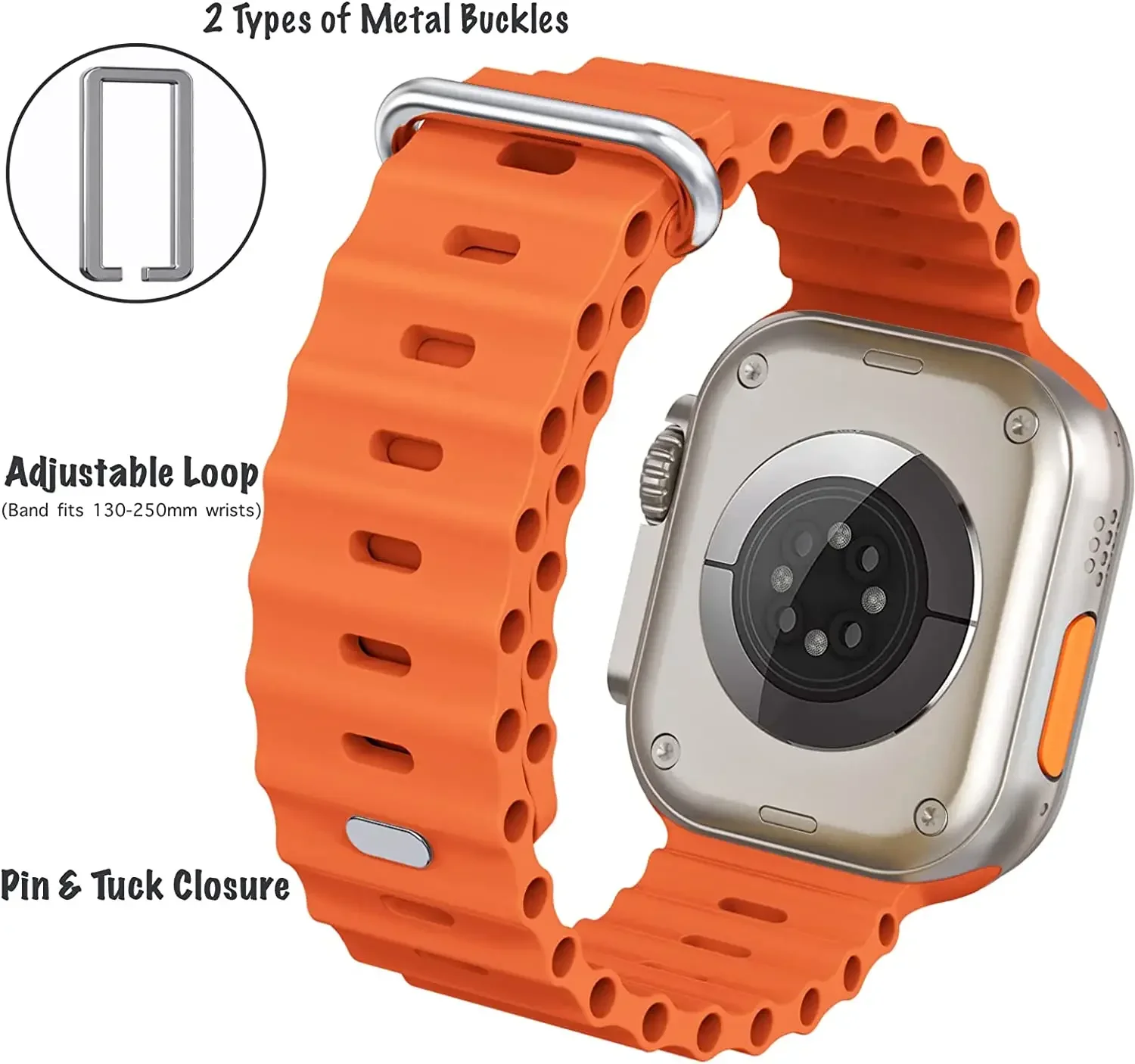 Ocean Silicone Watch Band Strap - Premium Durable Design