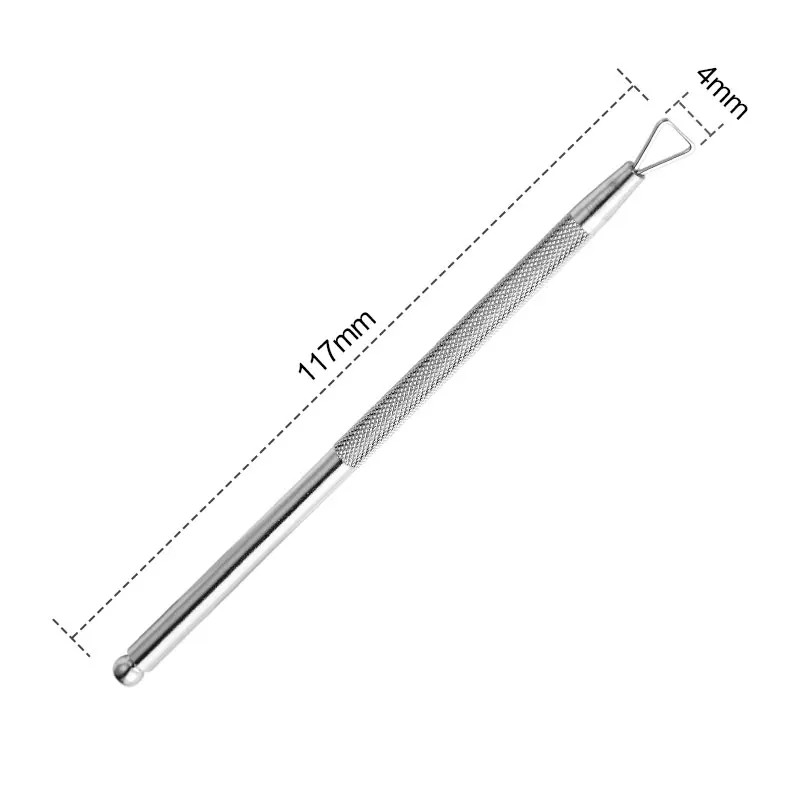 Arte Clavo 1pcs Stainless Steel UV Gel Nail Polish Remover Pedicure Manicure Care Tools Sets Cuticle Nail Pusher Art Tools