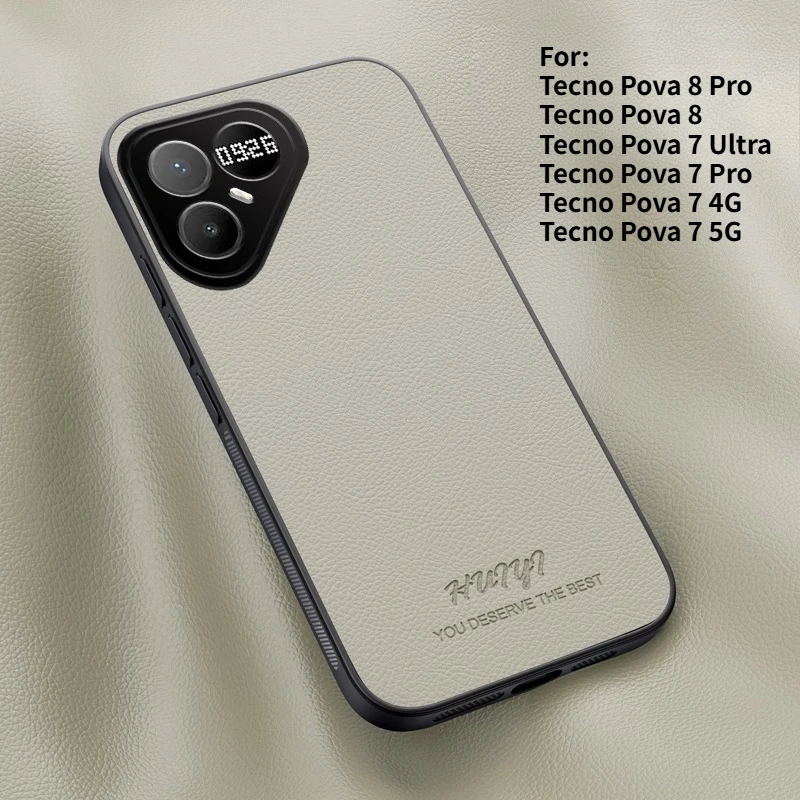 Leather Magnetic Anti-Fall Case - Elegant Business Design