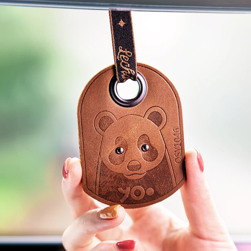 

2023 Авто милый медведь мультфильм автомобиль парфюм освежитель воздуха кожаный аксессуары для интерьера автомобиля хороший запах украшение