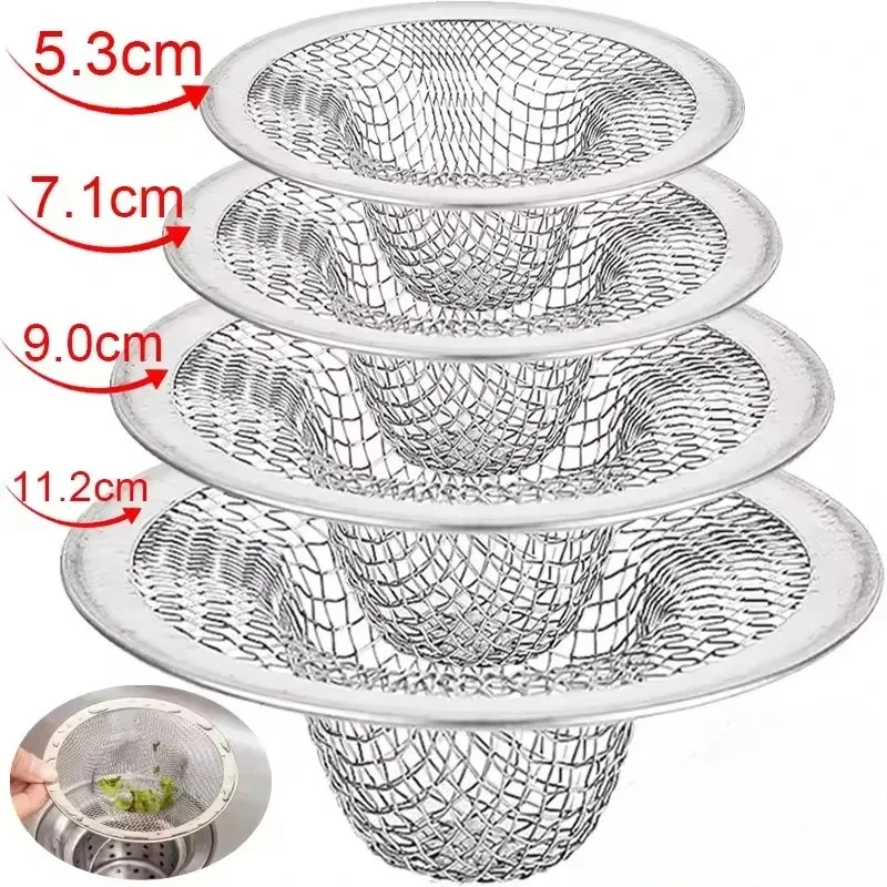 20x Stainless Steel Sink Filter Kitchen Bathroom Floor Drain Mesh Filters Drain Basket Waste Screen Hole Trap Strainer Stopper sink filter,kitchen sink filter,sink strainer,kitchen sink strainer,kitchen sink