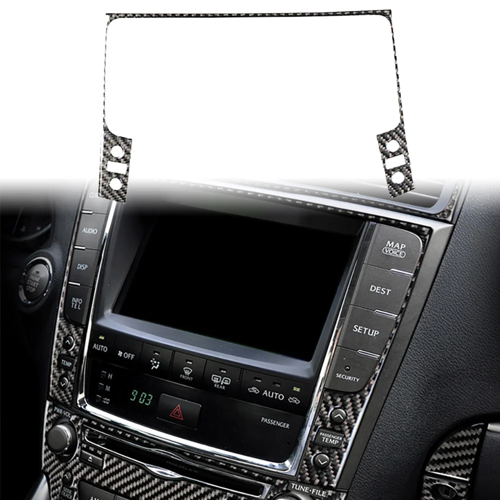 

Real Carbon Fiber For Lexus IS IS250 300 350C 2006-2012 Car Navigation Panel Decoration Stickers Auto Modification Accessories
