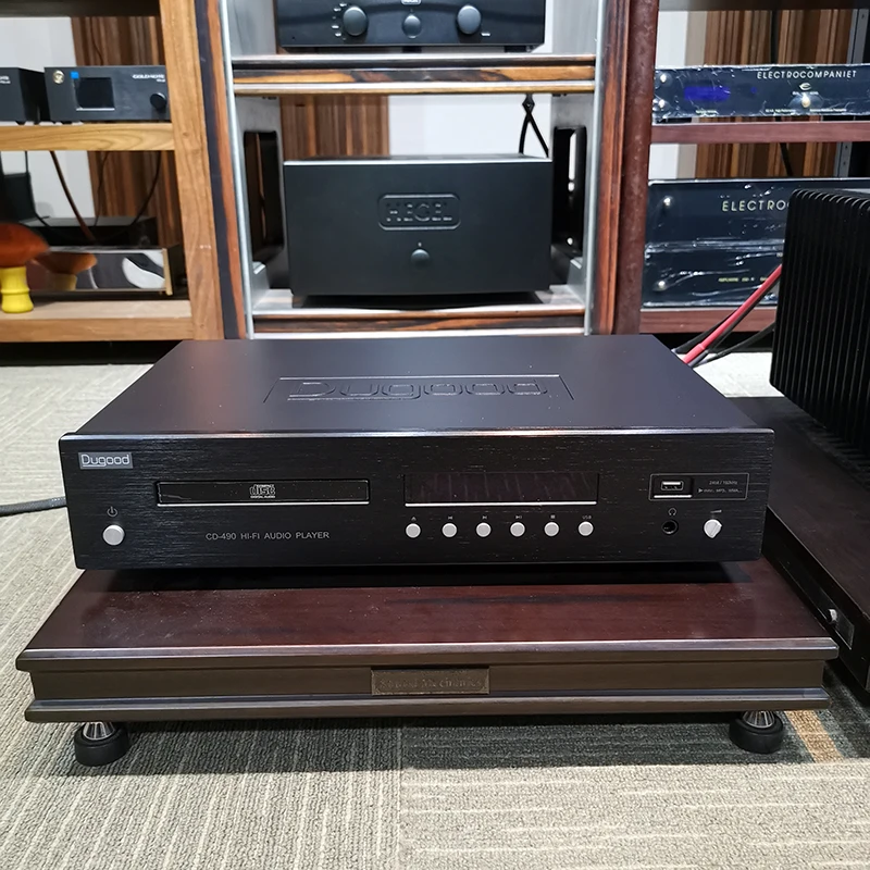 완전 균형 핫 CD 플레이어, 가정용 HIFI 무손실 음악 플레이어 디코더, 섬유 동축 균형 출력 및 헤드폰 앰프