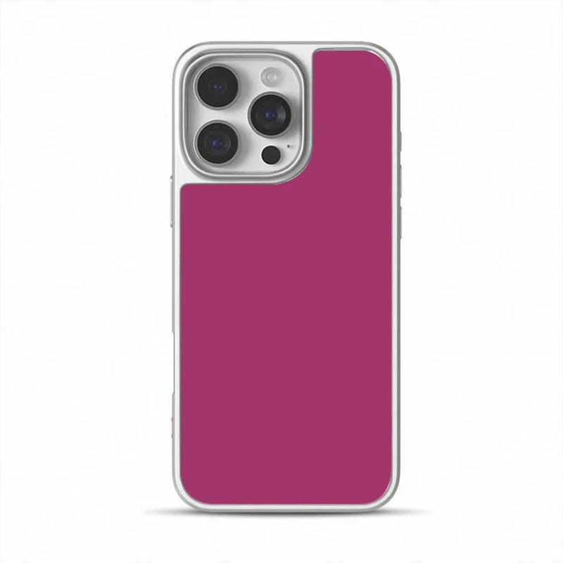 Korean Full Screen Colorful Phone Case with Electroplated Drip Glue Design