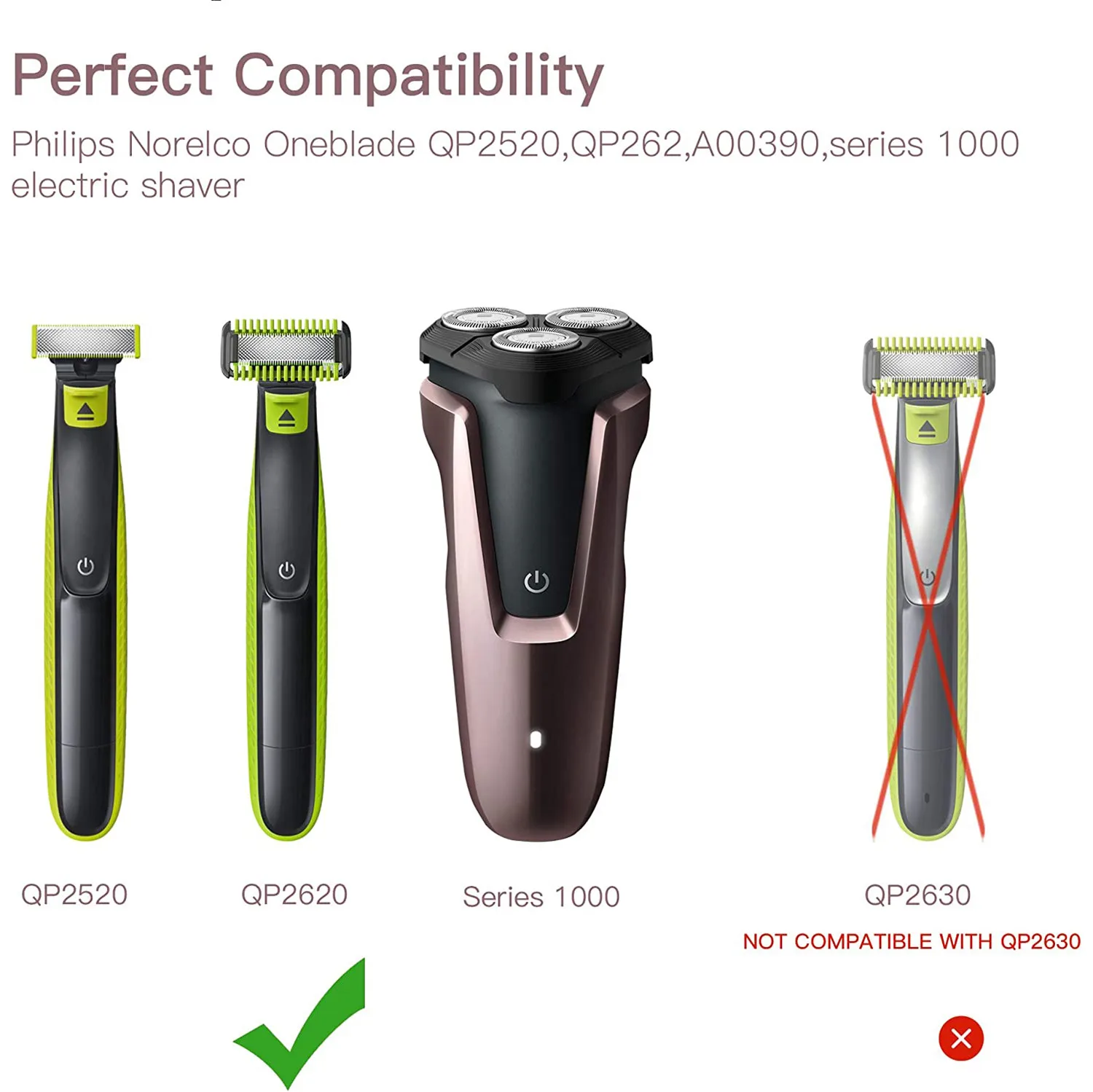 4.3V USB Charging Cable Philips Norelco Oneblade QP2520 QP2520/90 QP2520/72 QP2520/70 Shaver A00390 Series All-in-One Groomi