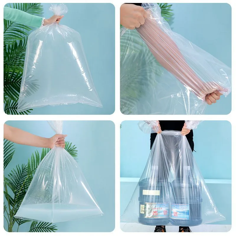 8 Sacchetti Extra Large in Plastica Trasparente,90X120Cm Enormi