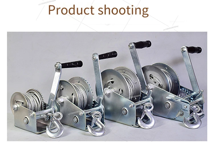 Hand Winch 600-3000 Pounds Manual Winch Wire Rope Traction Hoisting Complete Specifications