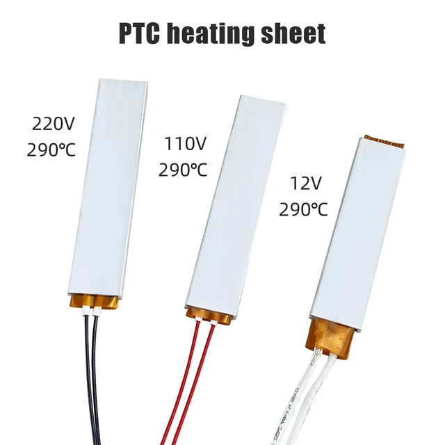 PTC Heizelement 12V 24V 110V 220V Konstante Temperatur Thermistor Luft  Heizung Sensor Aluminium Haar Trockner curlers Heizung