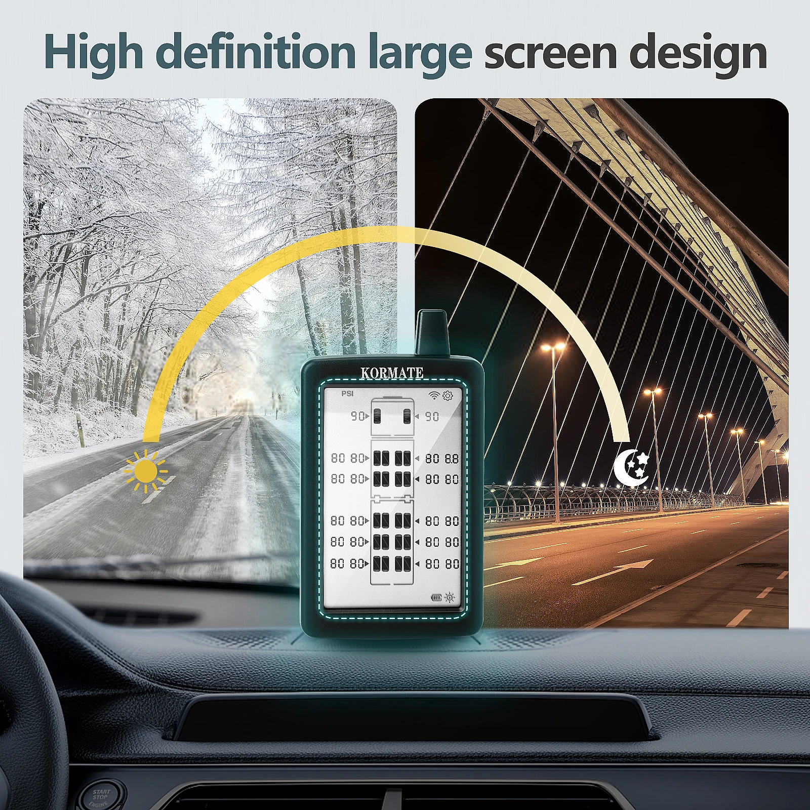 Tire Pressure Monitoring System Display All Tires Pressure And Temp Simultaneously Including Repeater car tire pressure monitor car tire pressure sensor