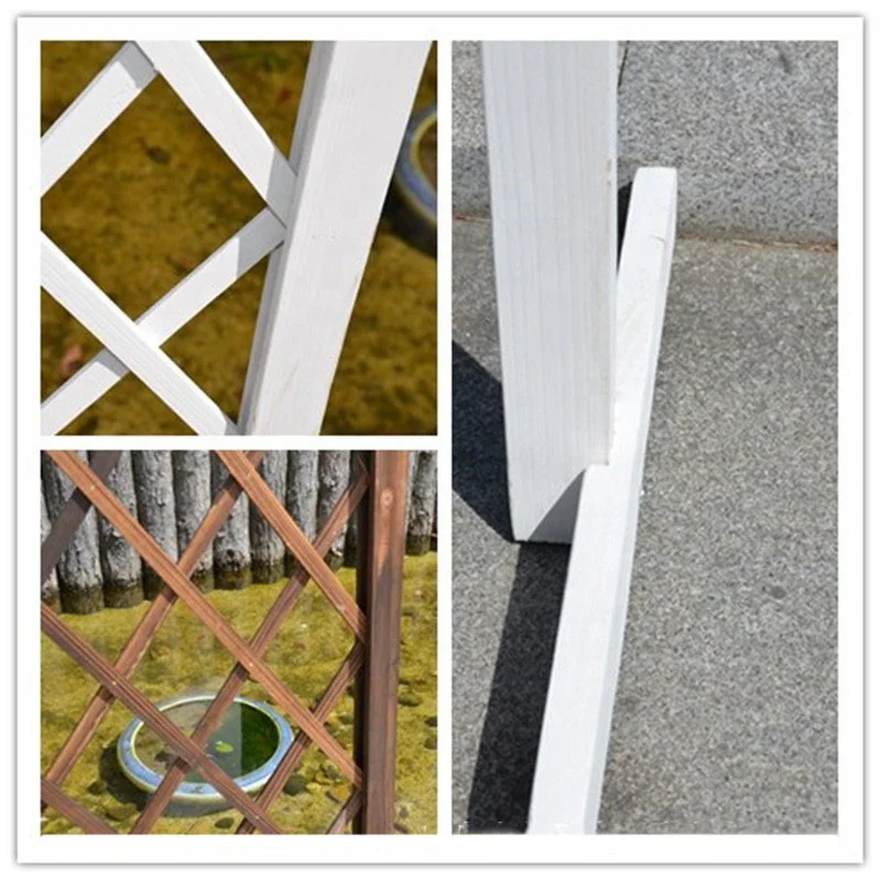 Wooden Fence Trellis Painted Garden Decoration Trellises Easy Installation Fence Trellis for Gates 4
