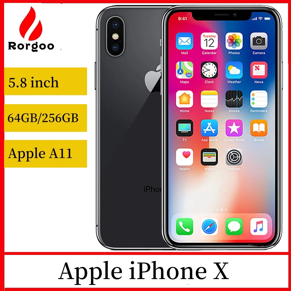 AppleiPhoneXUnlockedUsedMobilePhoneFaceID64GB256GBROM58
