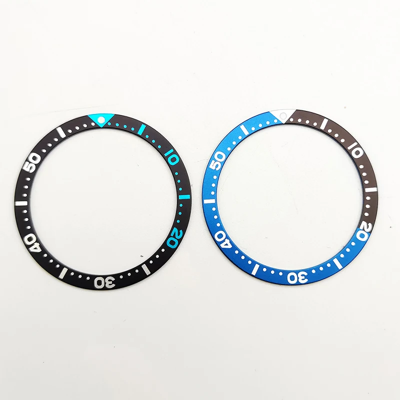 Mod Skx007 Inserto Lunetta Orologio, Adatto A Seiko Skx007 Skx009 Skx171 Custodia Per Orologio Srpd, Inserto Lunetta Bicolore Stile Blu, Diametro 38Mm