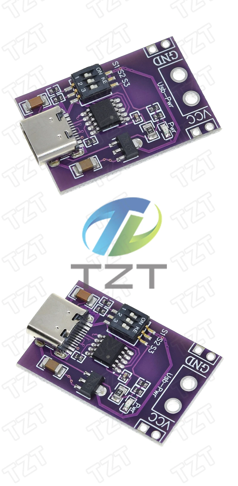 Typ-C QC AFC PD2.0 PD3.0 zu DC Spoof Scam Fast Charge Trigger Polling Detector USB-PD Notebook-Netzteil-Wechselplatinenmodul – Detail 4