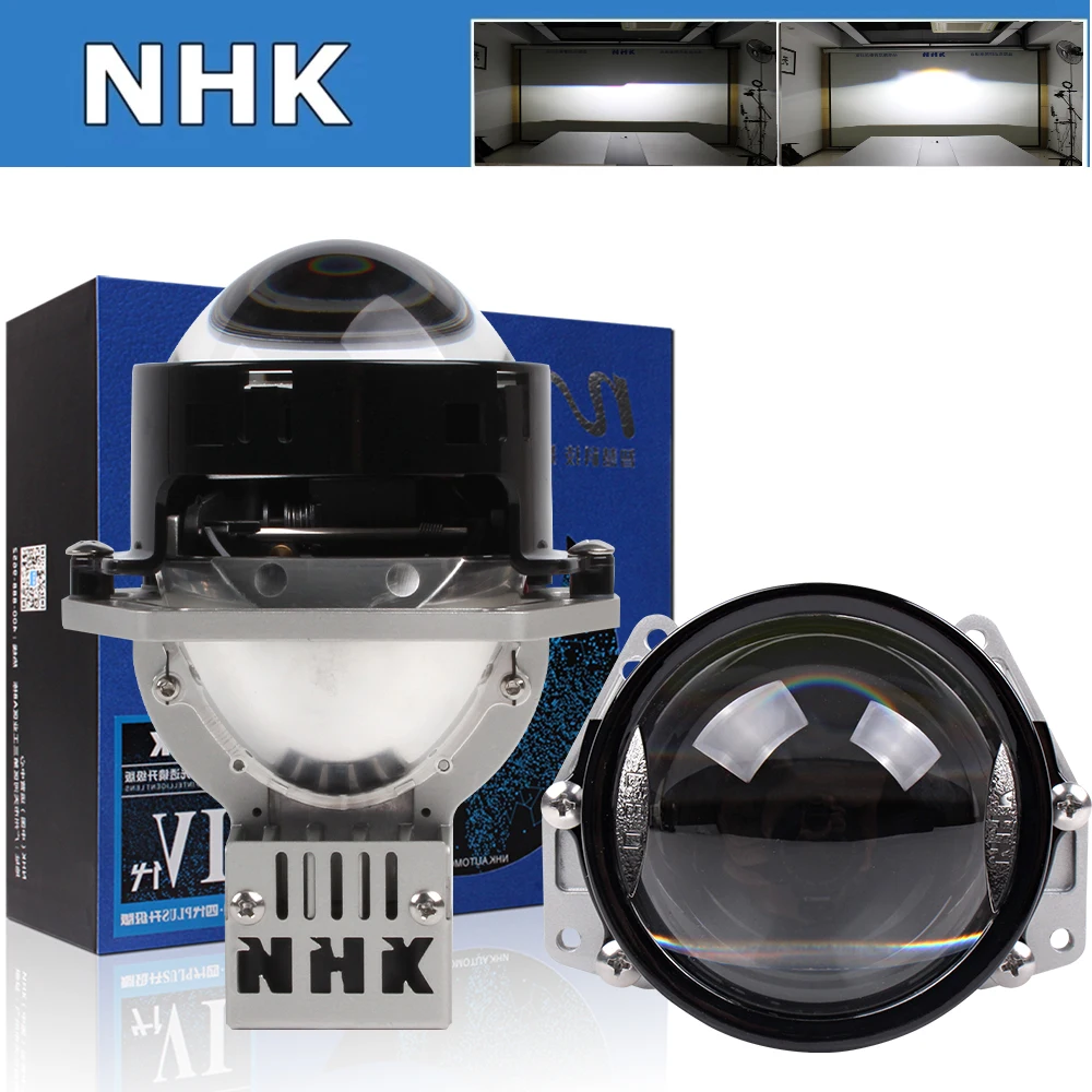 NHK PLUS Bi LED Projector Arcing Lens 134W 6000K For Hella 3R G5 Car Accessories Retrofit 9005 9006 Universal Vs Xenon I.1000062462