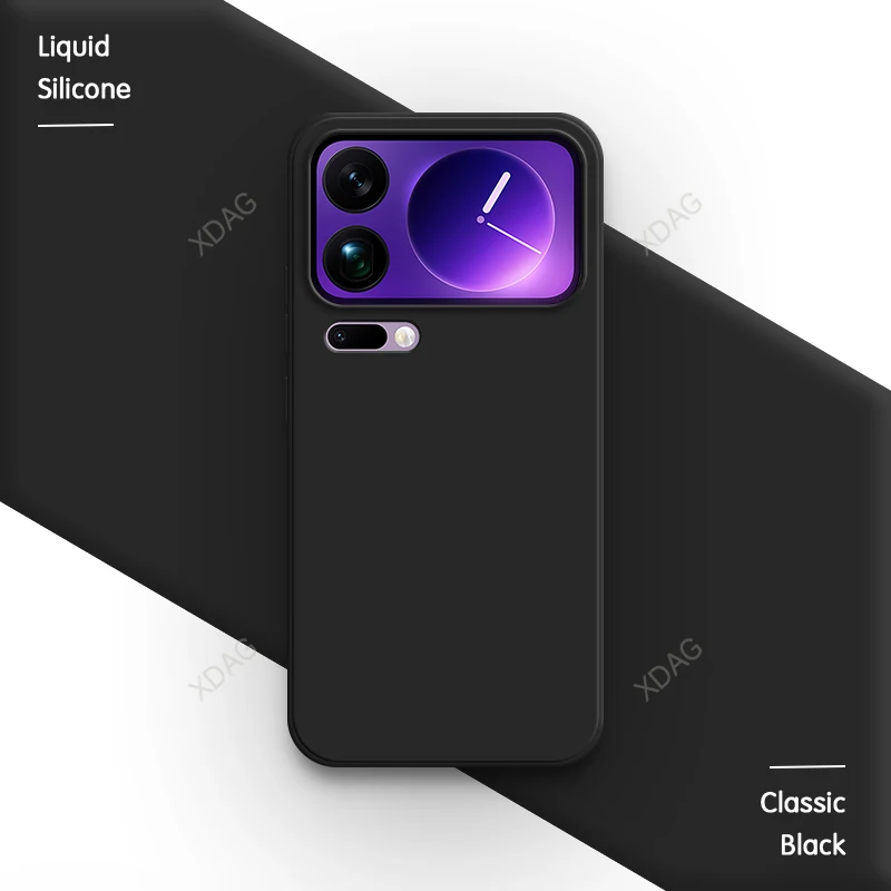 Candy Color Liquid Silicone Phone Case - Soft Simple Original Back Cover
