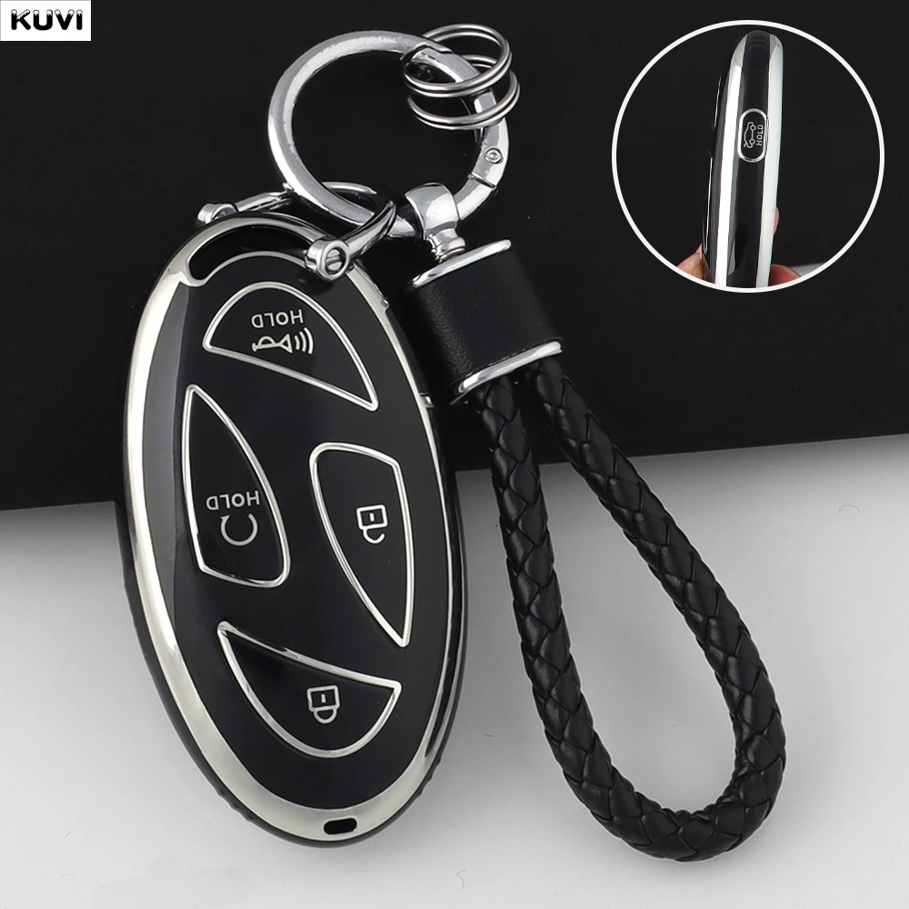 Premium 5-Button TPU Car Smart Key Protector Cover