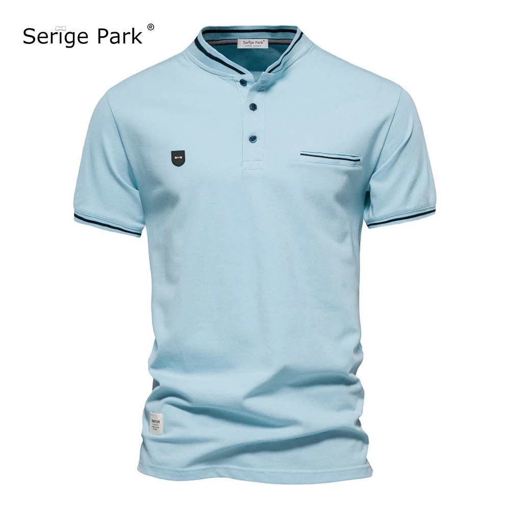 

2023 New Men's Classical Polo Shirt For Park France Luxury Brand Pattern Summer Collection Man Cotton Casual Polos With Pocket