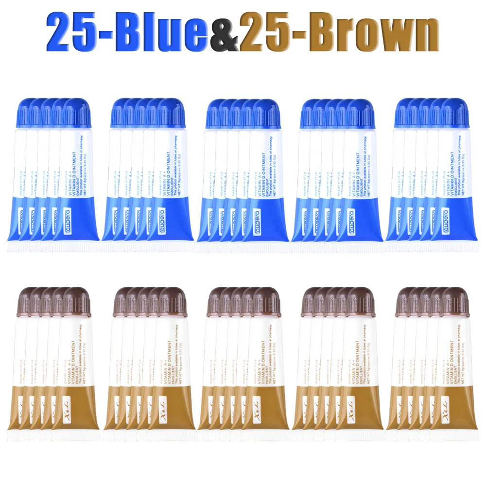 25 Blue--25 Brown