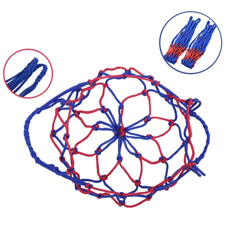 Basketball Net Bag Nylon Weave Storage Bag Single Ball Carry Portable Equipment Outdoor Sports Football Soccer Volleyball sports ball storage bag sports ball bag