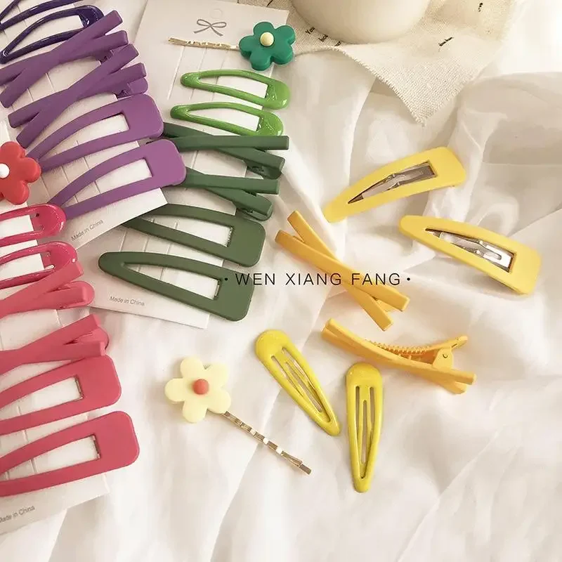 Sweet Candy Color Hair Clips Cute Ladies Hair Accessories Korean Style Hairpin For Girl Kids Gifts 3