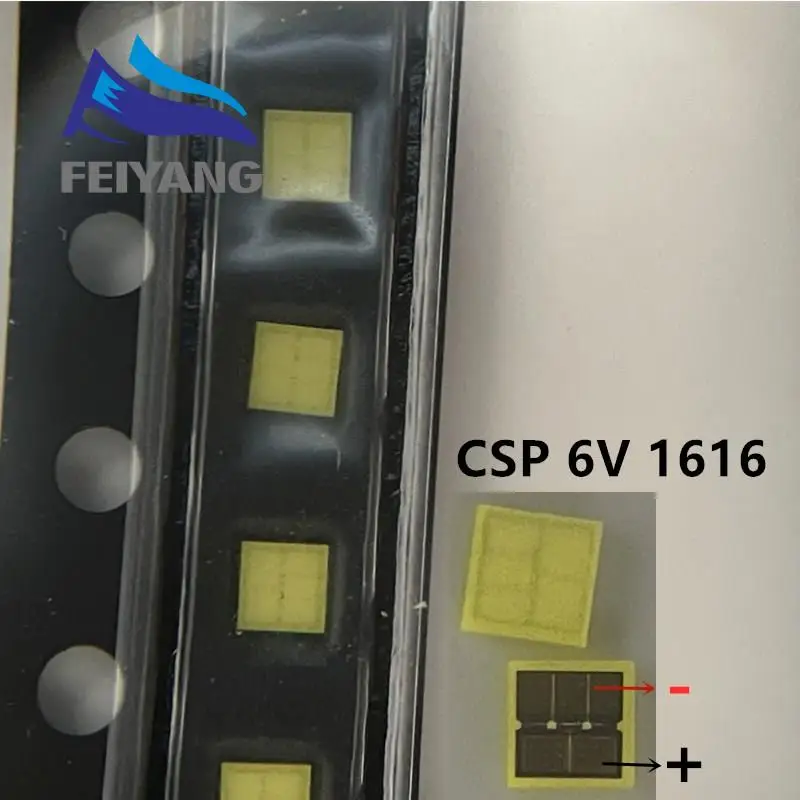 50PCS Für TV/SEOUL LED LCD Hintergrundbeleuchtung TV Anwendung Led-hintergrundbeleuchtung 3W 6V CSP 1616 Kühles weiß TV/Monitor Anwendung – Detail 1