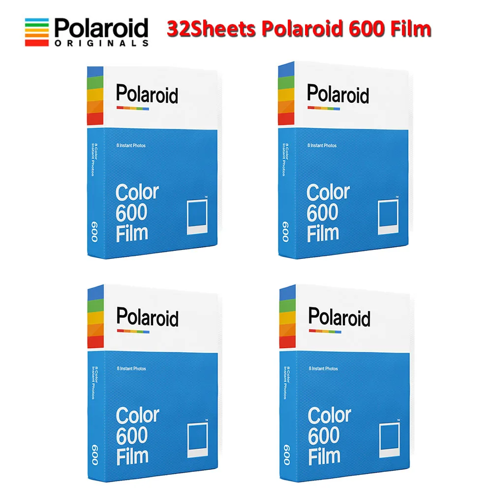 Film Polaroid 600 Original, 32 feuilles, couleur noir-blanc, pour appareil  Photo Instax Onestep2 SLR680 636 650 660 + papier Photo