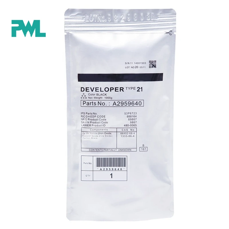 

1PC 1kg A2959640 Black Developer Powder type21 For Ricoh Aficio AF1075 1080 1105 2090 AF1080 AF1105 AF2090