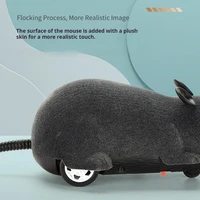Remote Control Mouse Simulation Animal Teasing Cat Four Wheel Drive Remote Control Plush Surface Highly Restored Creative Gift 2