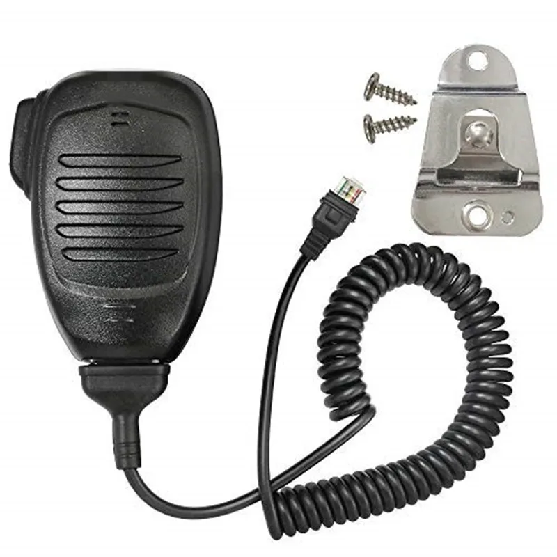 KMC-35 Microphone 8 Pin Speaker Handheld Wired Mic For TK-868 NX-700 TK-760 TK-868 Radio With Bracket