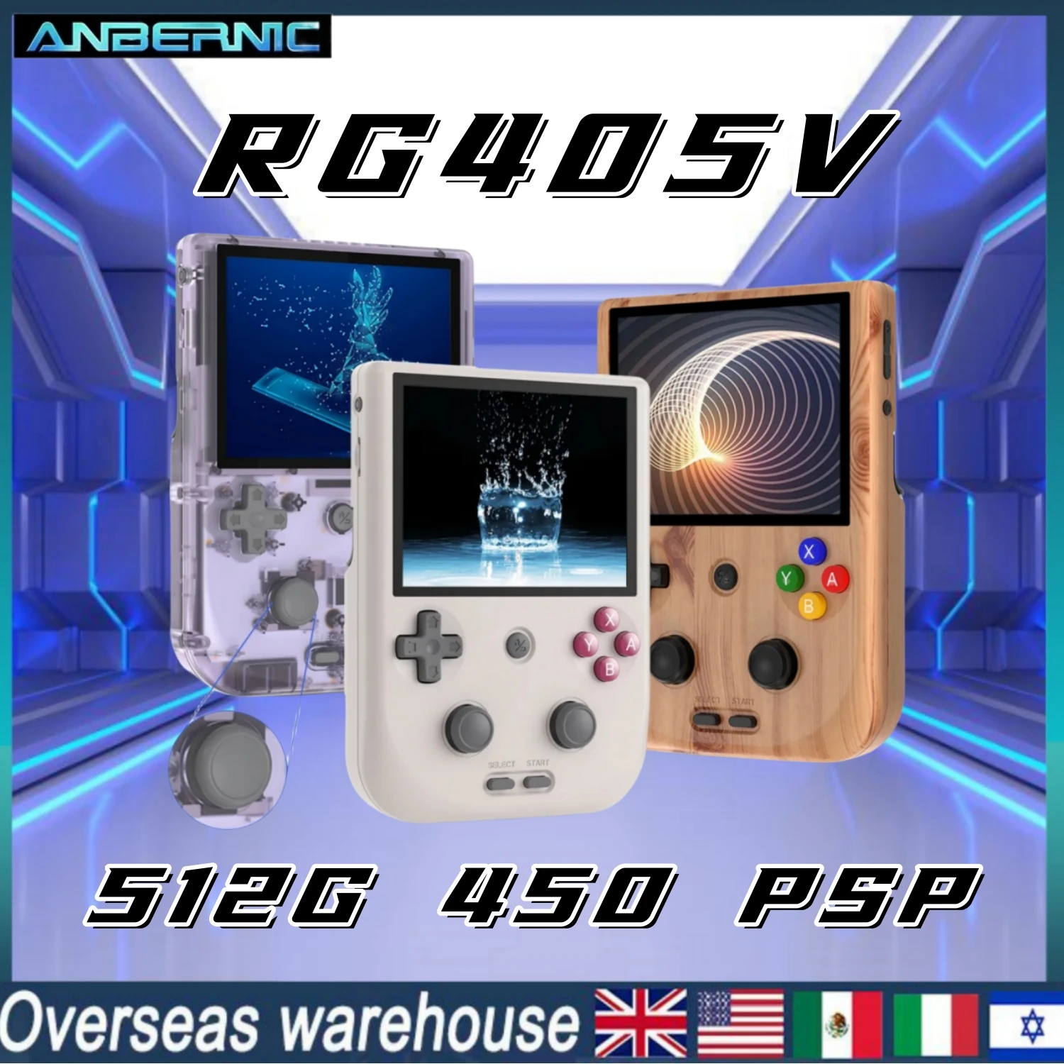 Anbernic Handheld Game Console  Anbernic Handheld Game Players - New  Rg351v Retro Hd - Aliexpress