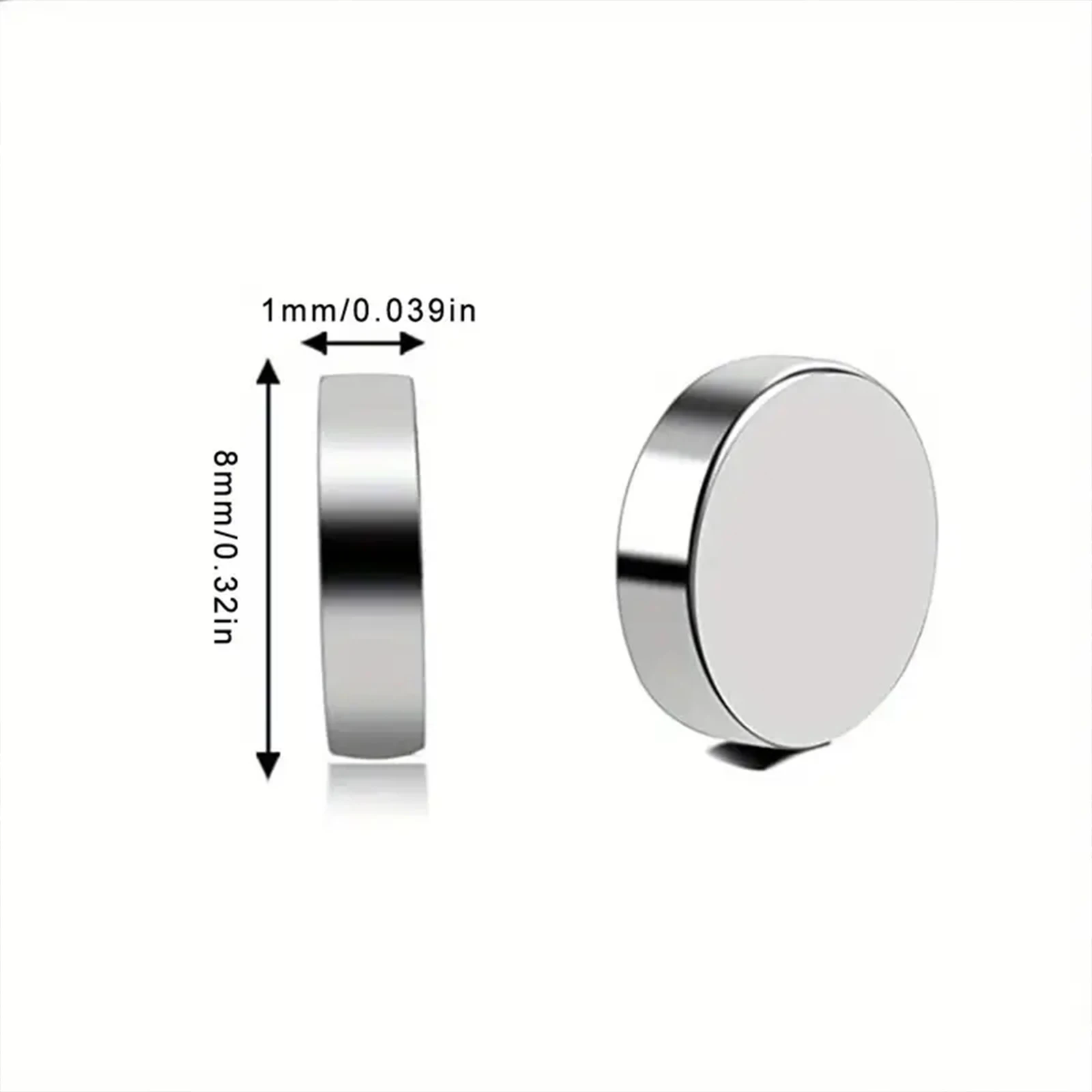 냉장고, DIY, 건물, 과학, 공예, 교육용 200개 8x1mm 강력한 원형 자석