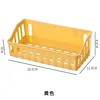 1pcs Japanese-style Plastic Bathroom Shelf Wall-mounted Shower Gel Storage Rack Toilet Free Punch Toiletry Stand 6