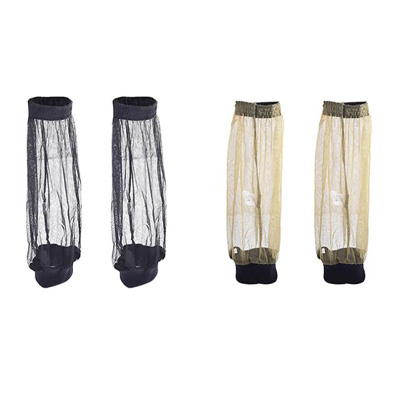 1 Paar Outdoor-Mesh Anti-Moskito-Fuß abdeckung Angeln Dschungel Camping Wander park Anti-Moskito-Biss Socken abdeckung Leggings Bein abdeckung – Detail 2