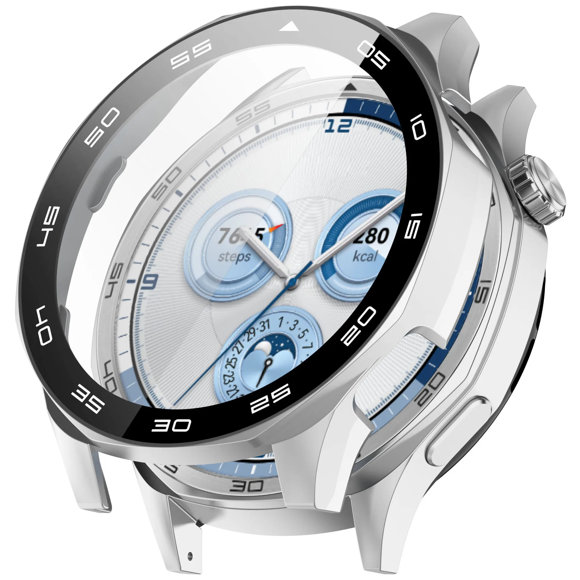 Full-Coverage Anti-Scratch Watch Case with Tempered Film