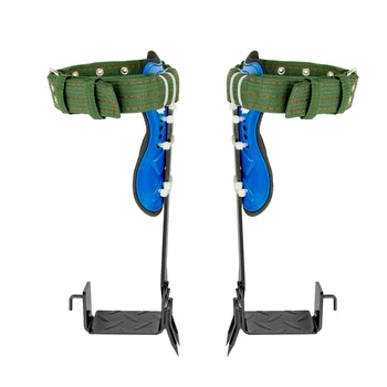Tree Climbing Spike Set Portable Piercing Tree Climbing Tool with Safety Belt Load 100kg for Climbing Logging Picking Hunting 4