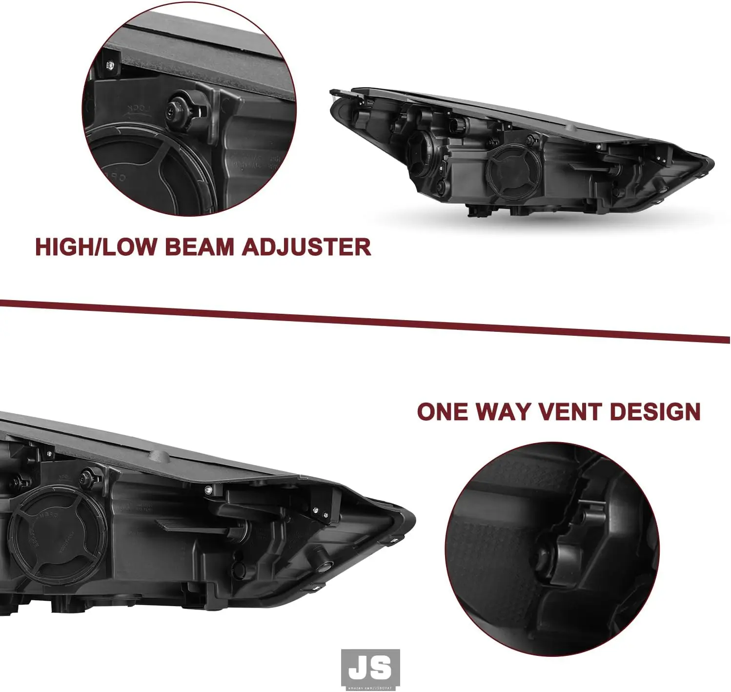 Car Headlamp W/LED DRL Driver Side Headlight Assembly for Hyundai Tucson Head Lightcustom