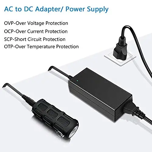 12V 10A 120W DC Power Supply Adapter 100V~240V AC to DC Converter 12 Volt 10 Amp Transformer 5.5x2.5mm Tip