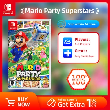 Gioco Nintendo Switch - Mario Party Superstars - Scheda di gioco fisica originale al 100% per console di gioco Switch OLED Lite 1
