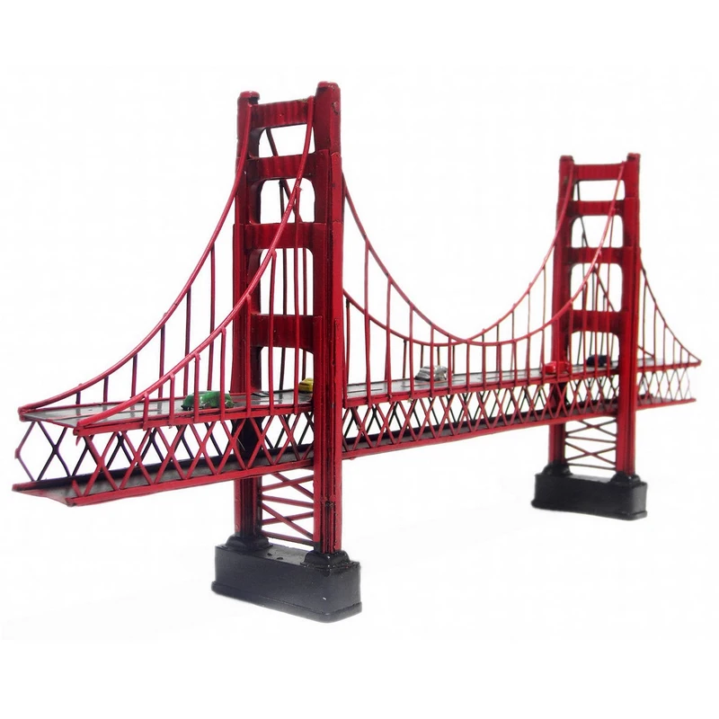 

Antique classical Golden gate bridge in San Francisco,California model retro vintage metal crafts for home decoration or gift