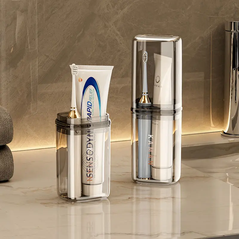 Portable Mouthwash Cup For Outgoing Travel Electric Toothbrush Storage Box Essential Items For Traveling And Going Out To Hotels