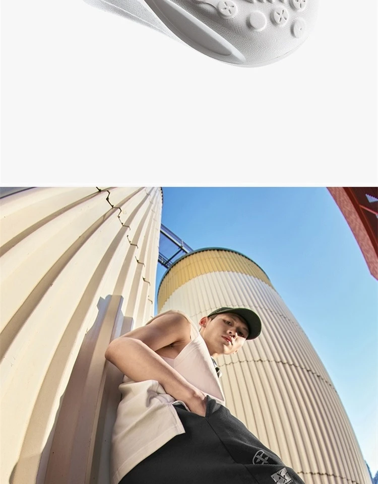 شباشب Xtep Starfall للذكور لصيف 2025 أحذية جديدة خفيفة الوزن غير رسمية قابلة للتنفس ونعل ناعم أحذية زغب مريحة 875219350001