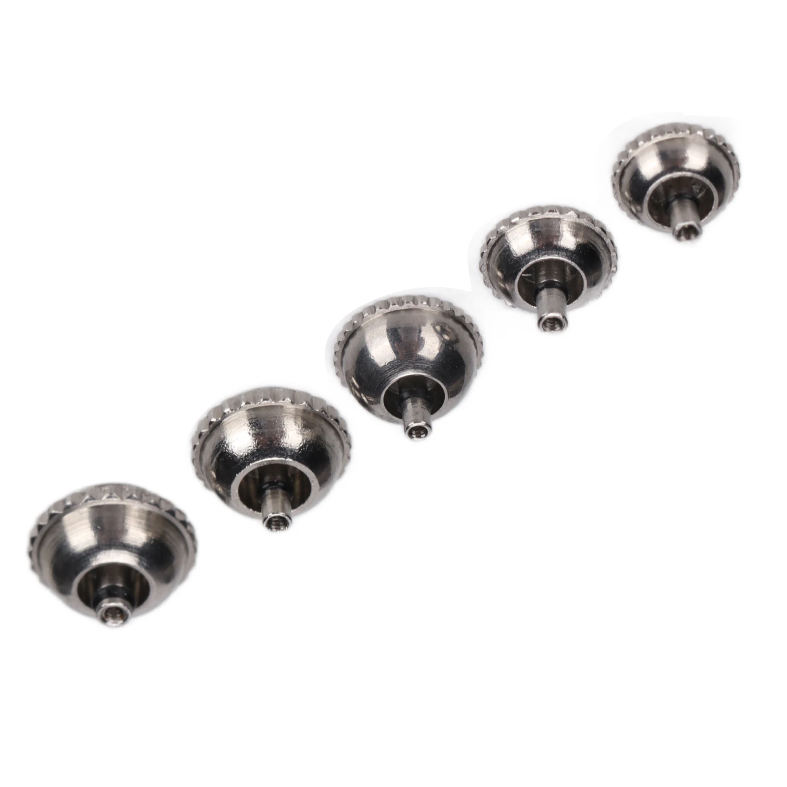 Watch Crown Parts Steel Blue Balloon Replacement Watch Crown Buttons Assortment Parts