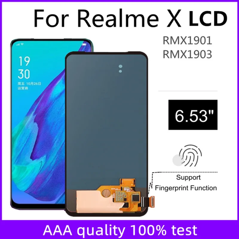 

6.53" OLED For Realme X RMX1901 RMX1903 LCD Display Touch Screen Assembly Replacement