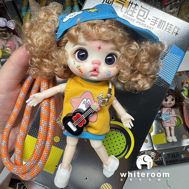 bjd doll Dolls for girls Labbu doll pocket mini blyth girl Doll Barbi cry Baby Rainbow Ball jointed doll Mobile phone Decoration - 6