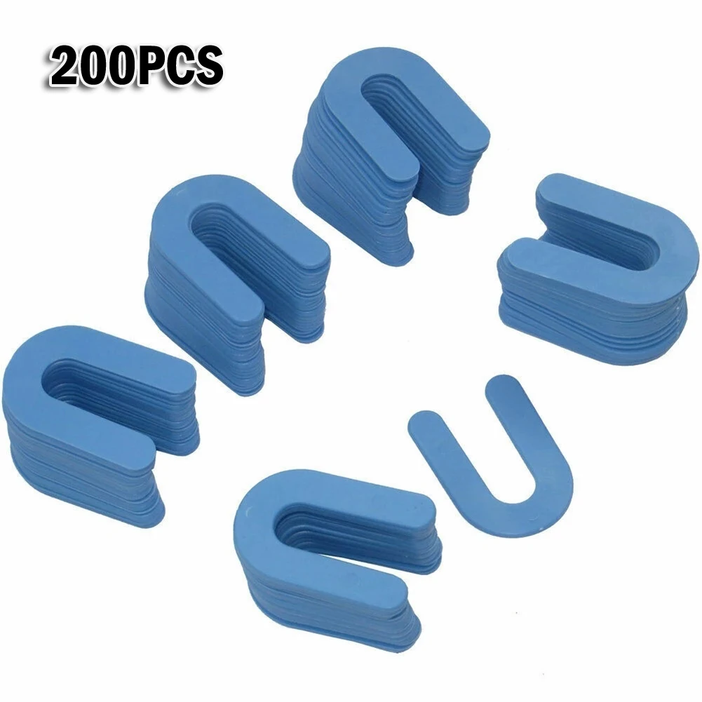 

200pcs Horseshoe Shims Tile Spacers Wedges Horseshoe Horseshoe Shims PP Positioning Shims Spacers Horseshoe Shims