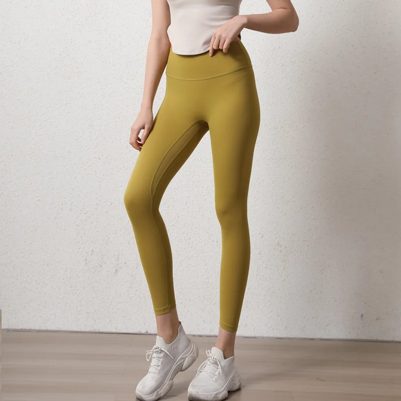 No T New Yoga Pants Workout Women Leggings For Fitness Nylon High Waist Long Pants Female Hip Push Up Tights Women Gym Clothing