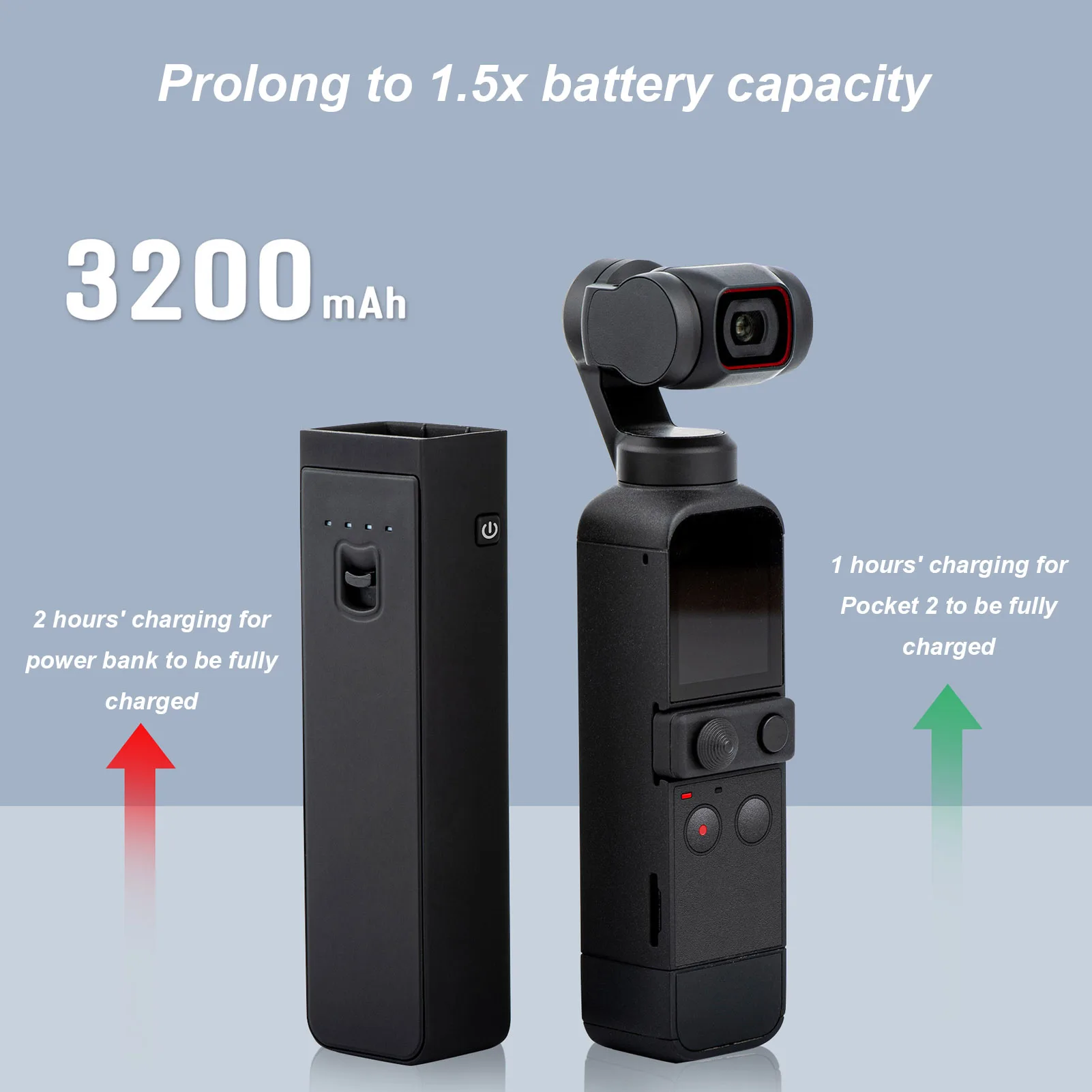 DJI용 그립 파워 뱅크, DJI용 파워 뱅크, 포켓 카메라용 파워 뱅크, DJI 2 PTZ 카메라용 휴대용 파워 뱅크
