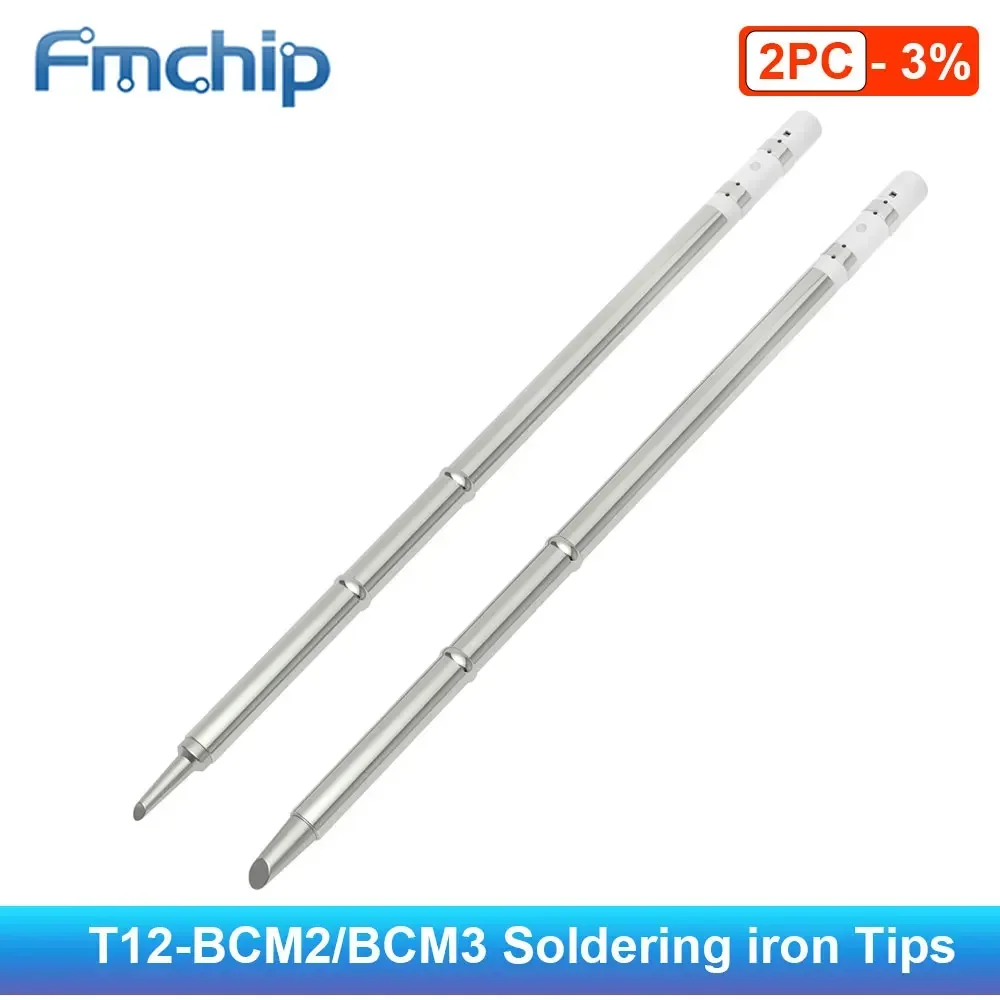 T12-BCM2 T12-BCM3 High Quality Soldering Iron Tip Bevel with Indent / Horseshoe-shaped Tip with Groove /shape BCM2/3 Tips